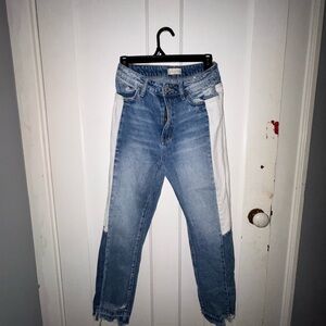 Blue and White Women's Jeans